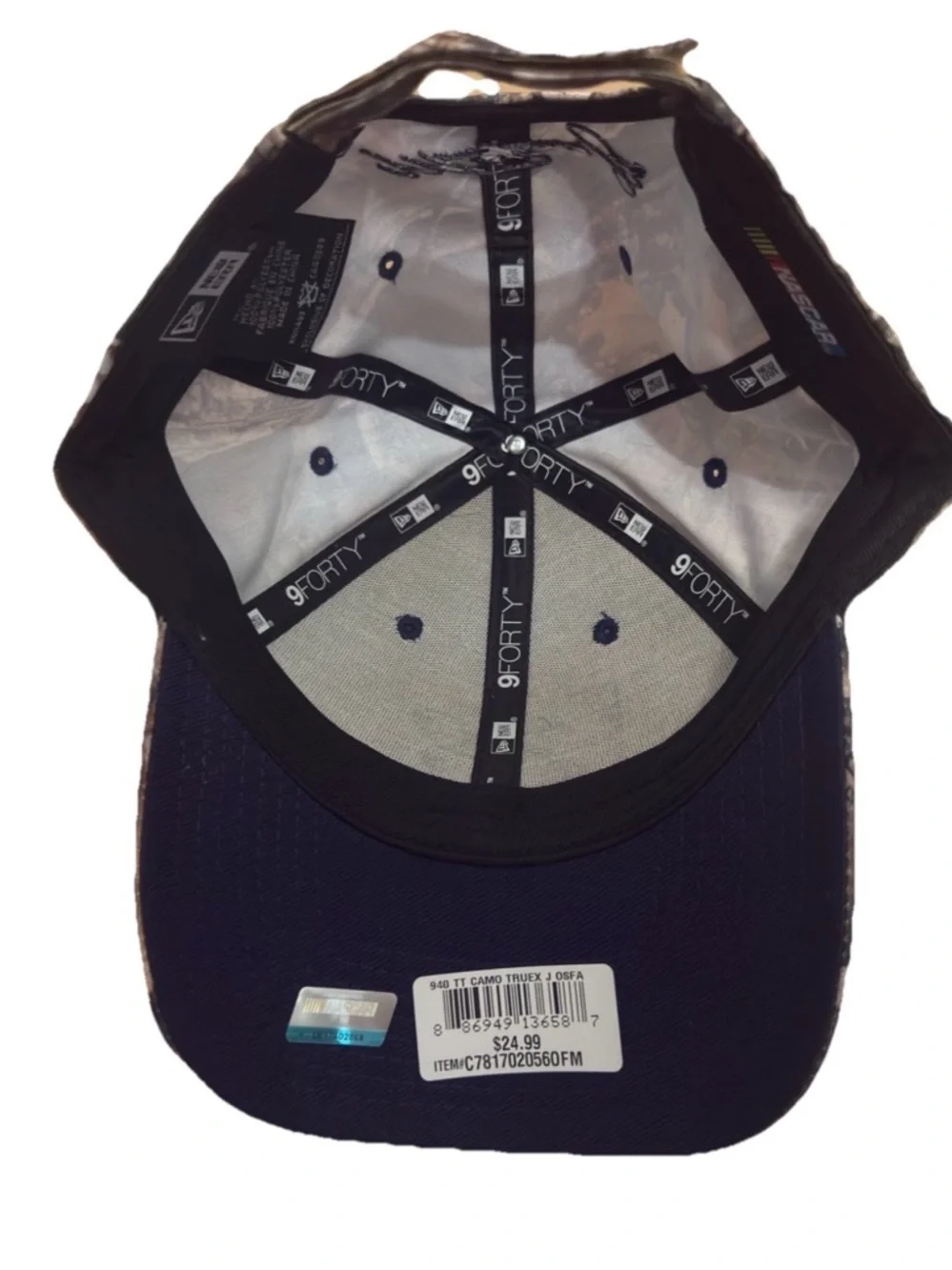 Nascar Martin Truex Jr. #78 Hat New Era 9Forty Camo Flag Cap Adult Adjustable